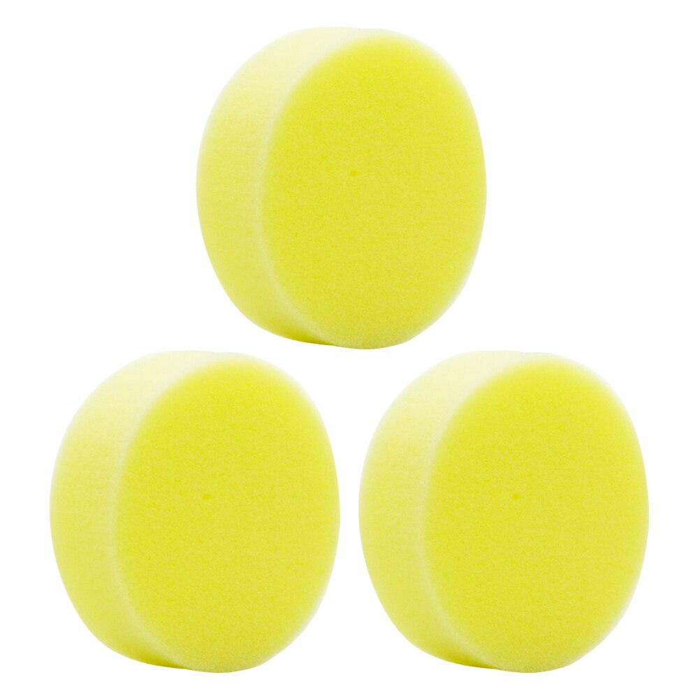 2/3/4 pièces chaussures nettoyage éponge épilation éponge polonais cire mousse éponge applicateur tampons propre rondelle outil de lavage: 3pcs