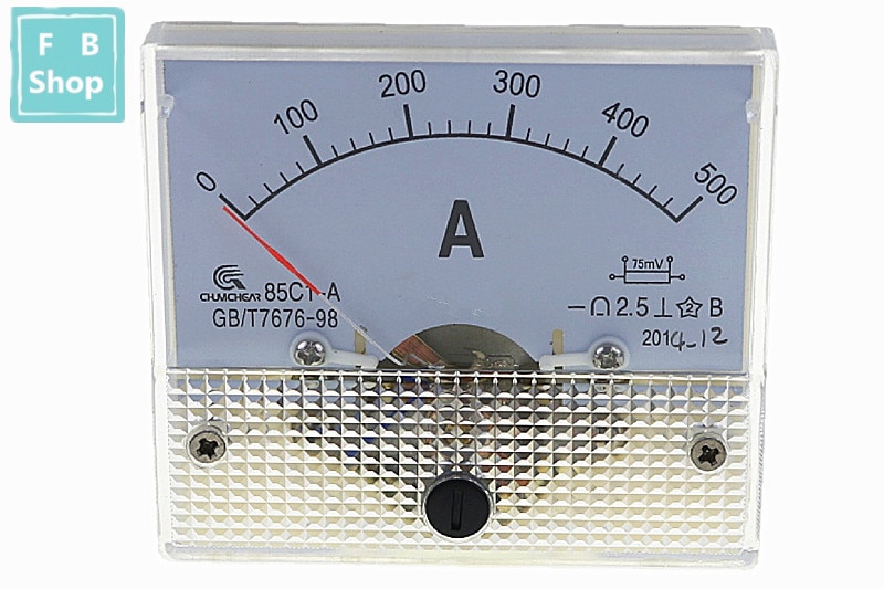 1Pcs 85C1-A 100A 150A 200A 250A 300A 400A 500A Dc Analoge Meter Panel Amp Huidige Ampèremeters Gauge