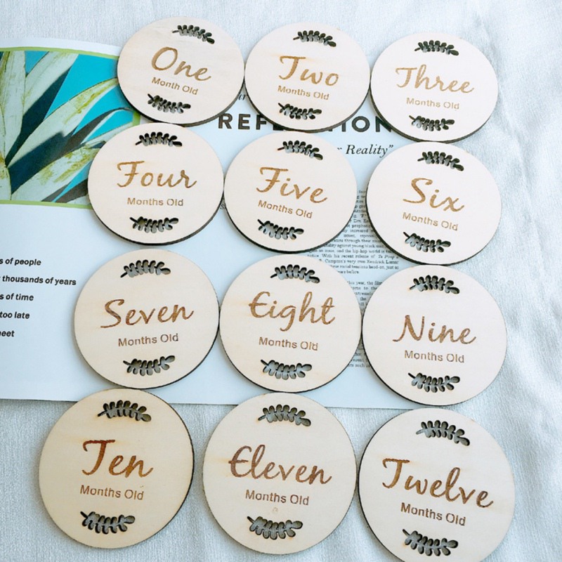 Newborn Baby Monthly Stickers Set 12 Month Label Templates First Year Of Life...