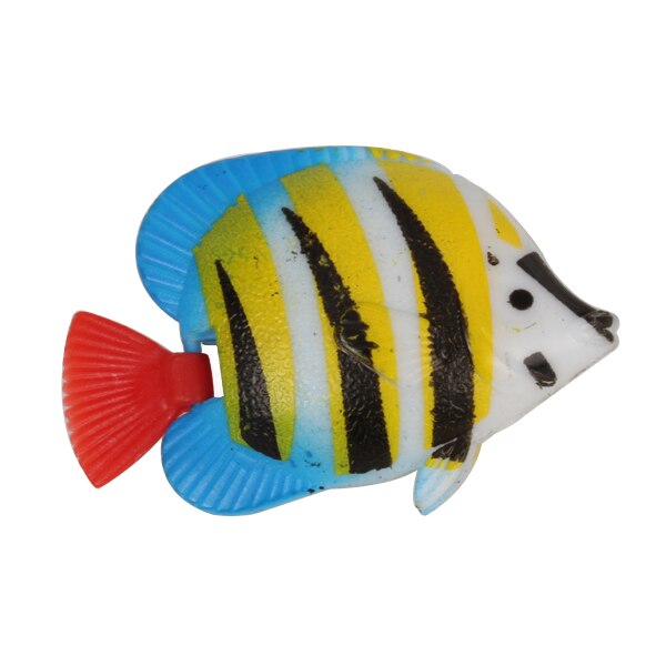 5x Aquarium Kunstmatige Kleurrijke Gloeiende Vis Siliconen Clownfish Drijvende Decoraties Ornamenten Voor Aquarium Ornamenten