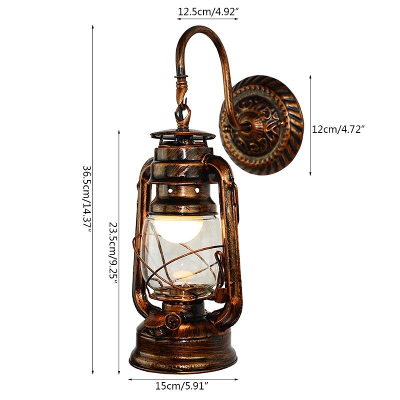 Jahrgang LED Zauberstab Lampe Scheune Laterne retro Kerosin Zauberstab Licht Europäischen Antiken Stil: 586