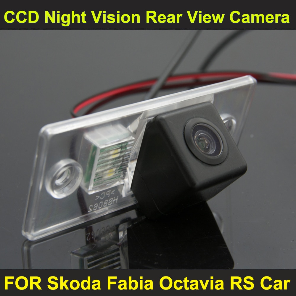 CCD nachtzicht Auto Achteruitrijcamera Reverse Camera VOOR Skoda Fabia Octavia RS Auto