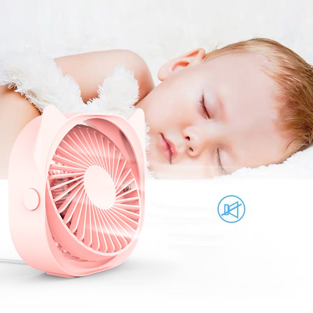 USB Cooling Pad Cooler Fan Heat Sink Universal Portable Summer Cooling Mini 3 Speeds 360 Rotation Office PC Cooler