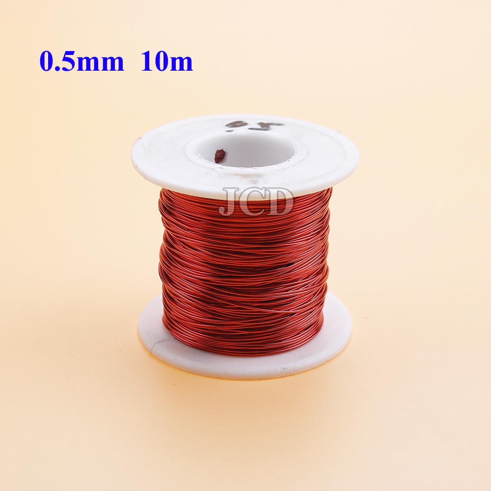 10m/50m/100m enameled copper wire enameled wire electromagnetic coil winding wire manufacturing electromagnet copper wire: PURPLE
