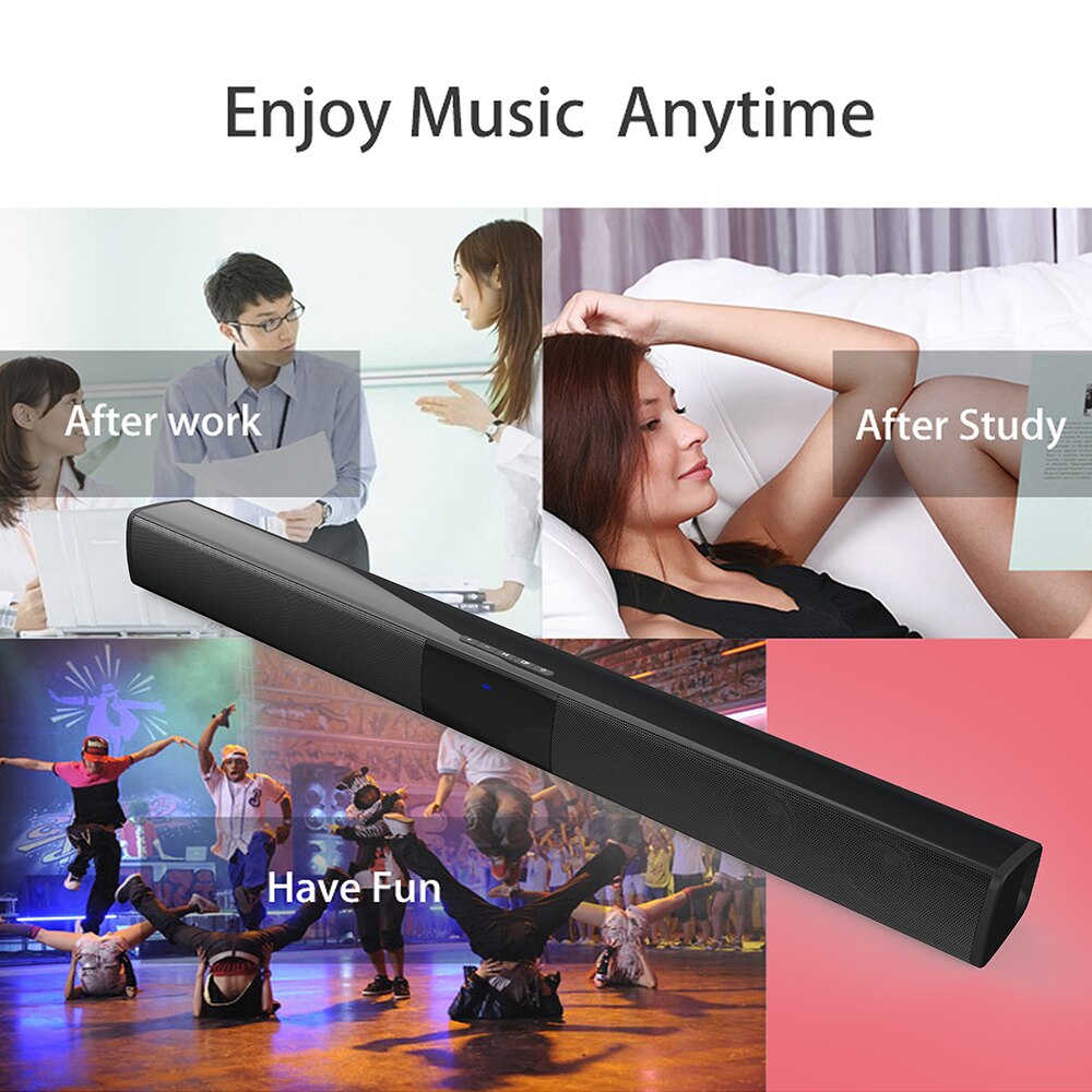 20W Wireless Bluetooth TV Speaker TV Sound Bar Wired and Wireless Bluetooth Home Surround SoundBar For PC Theater TV Speaker