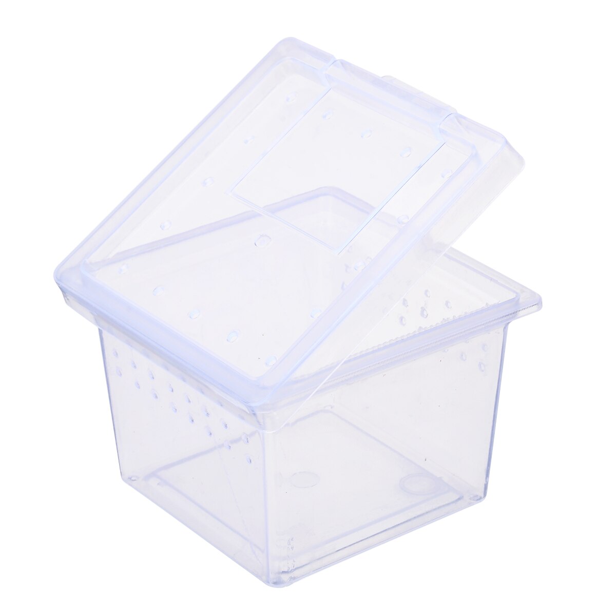 1PC Insect Boxes Clear Plastic Insect Reptile Boxes Spider Snake Transport Breeding Feeding Case Convenit 6.8*4.5*5.5 cm