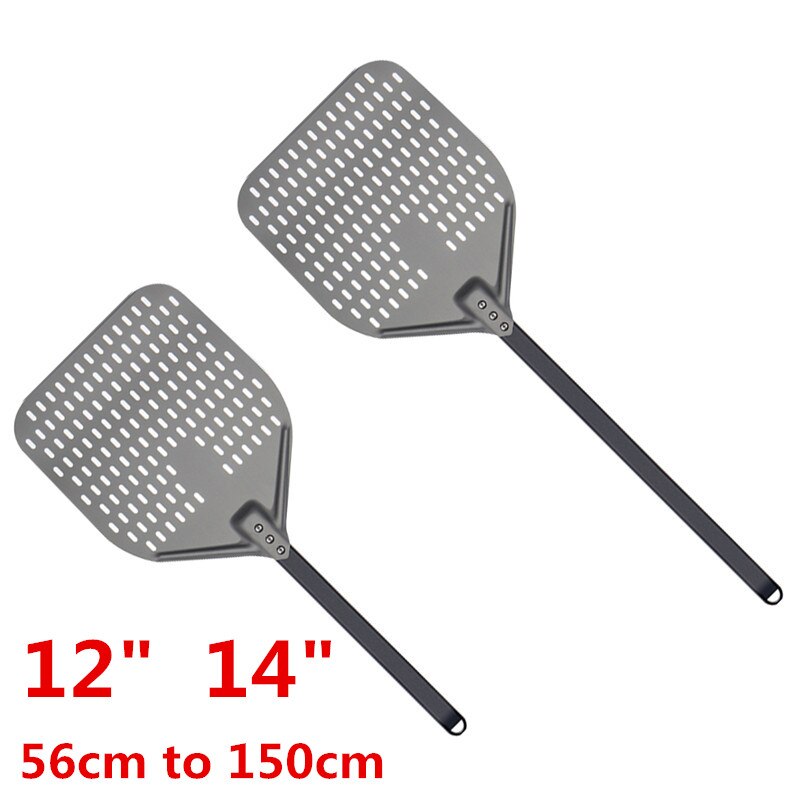 12 14 inch aluminum pizza shovel long handle pastry tool pizza shovel spatula cake baking flipper