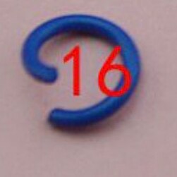 100 pcs/lot 1,2x8mm Bunte Metall DIY Schmuck Offene Einzelnen Loops Jump Ringe & Split ring für schmuck machen: royal blue 16