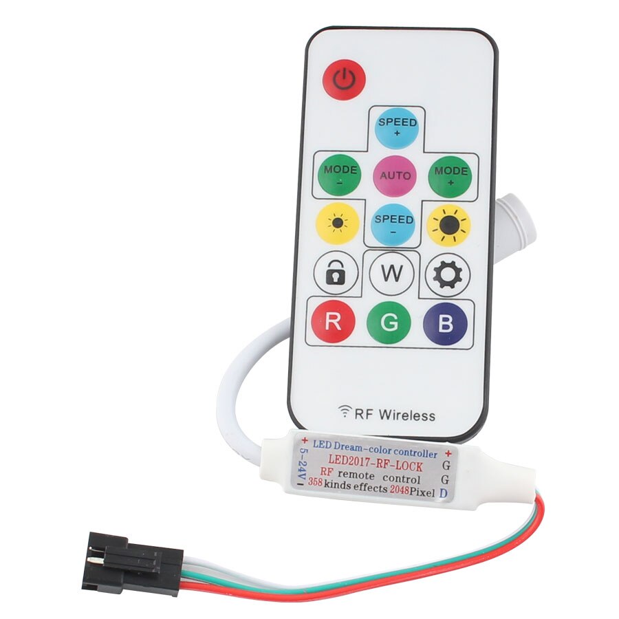 WS2811 WS2812 Controller Remote Control Sp103E Led RGB Controller 14Key Wireless 5V 12V LED Strip WS2812B Controller LED Strip