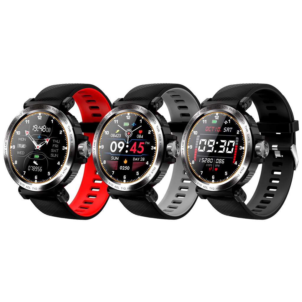 full screen touch waterproof men's sports heart rate monitor smart watch sports performance#30