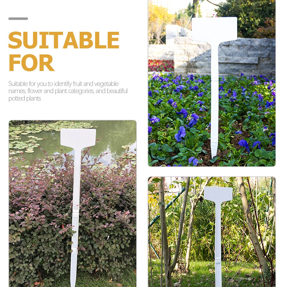 2Pcs Plant Classification Signs Plastic Plant Labels Plant Identification Ground Stake
