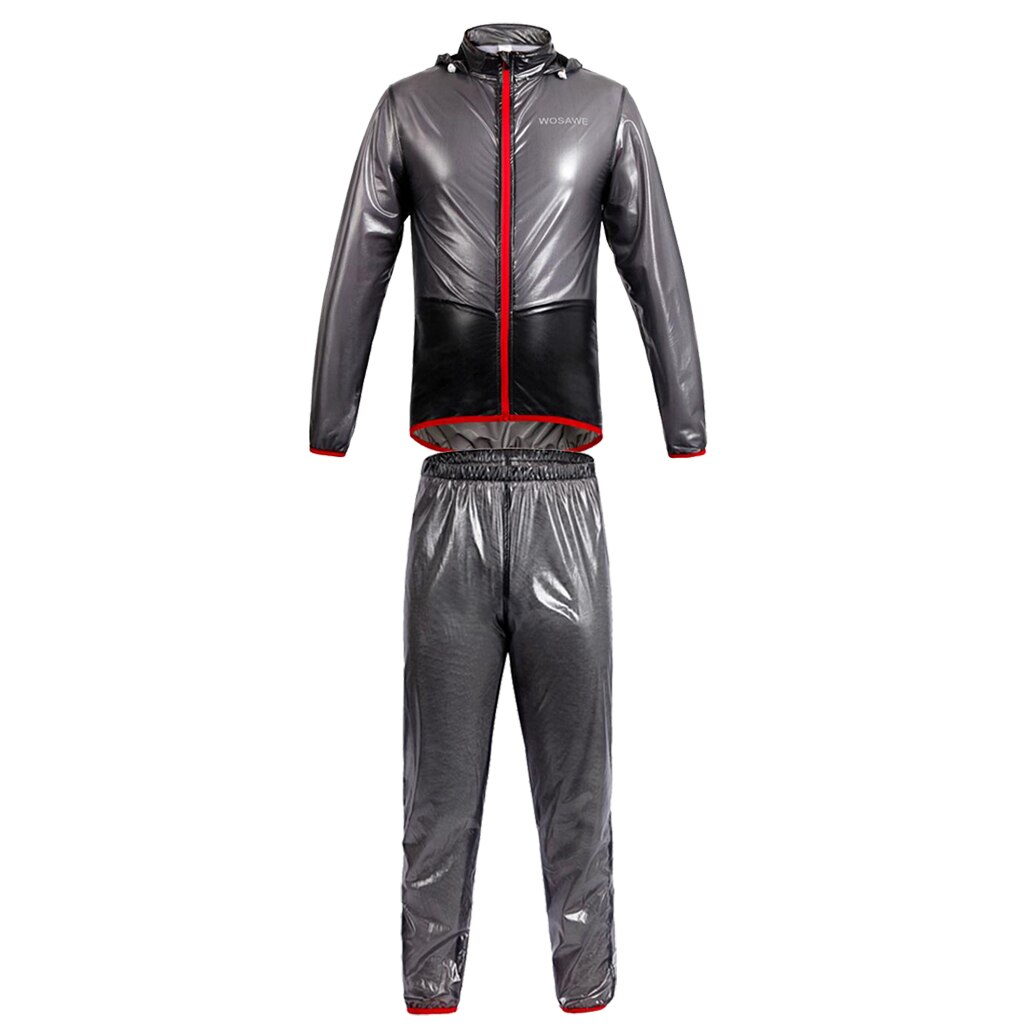 Adult Outdoor Waterproof Riding Cycling Bike Rain Suit Jackets Pants Set