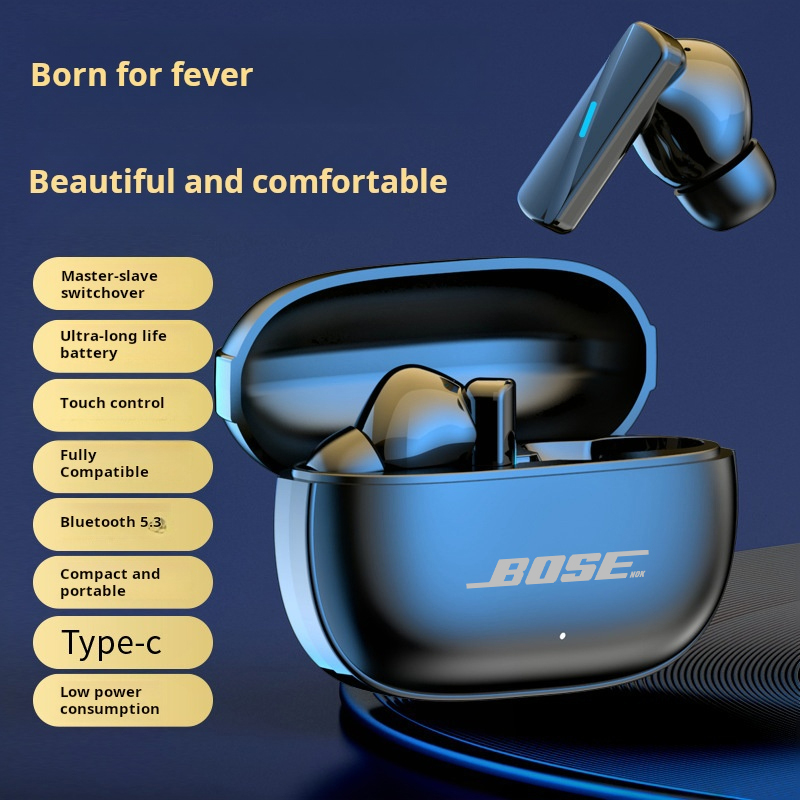 Auriculares y auriculares inalámbricos con Bluetooth, tapones para los oídos intrauditivos, resistentes al agua, para Fitness, movimiento, música, con caja de embalaje portátil: Default Title