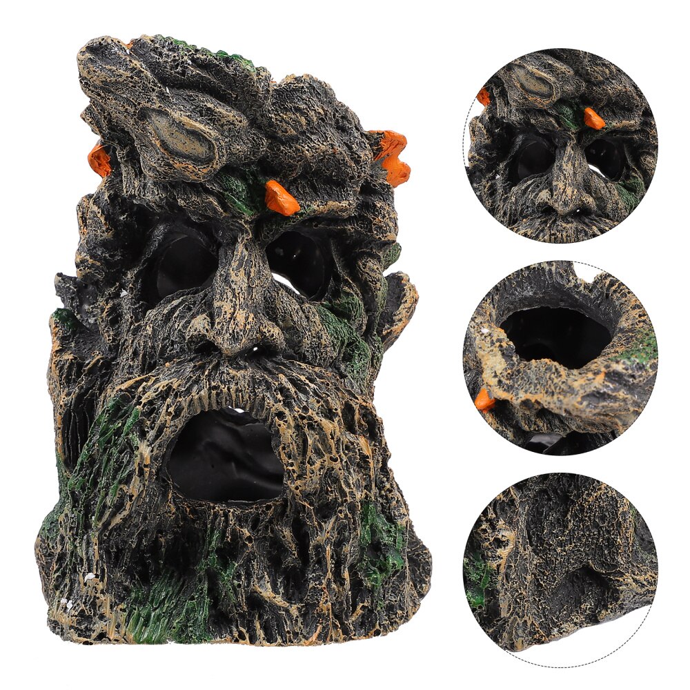 Reptile Terrarium Habitat Trunk Old Man Dragon Beard Cage Hideout Landscape