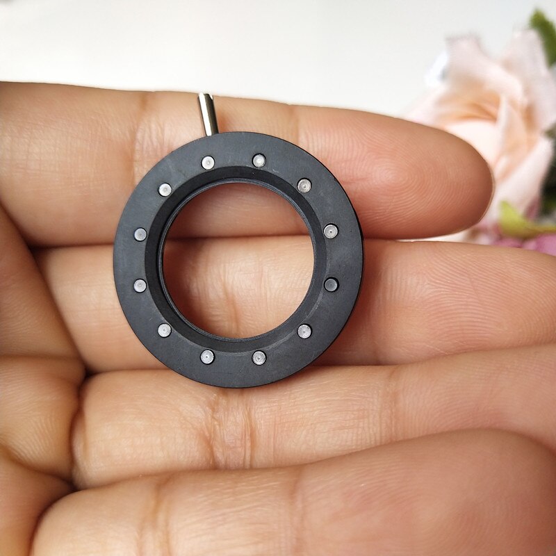 1 Pc 1.2-18 Mm 10 Bladen Verstelbare Zoom Optische Iris Diafragma Diafragma Condensator Digitale Camera Microscoop Lens adapter Gebruik