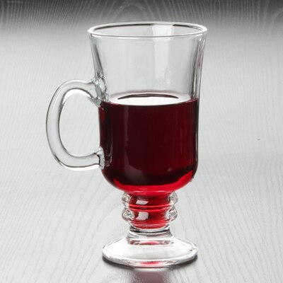 Heat-resistant Thickened glass transparent Irish latte coffee glass cup specialty beer wine cup ice cream glass cup with handle: Default Title