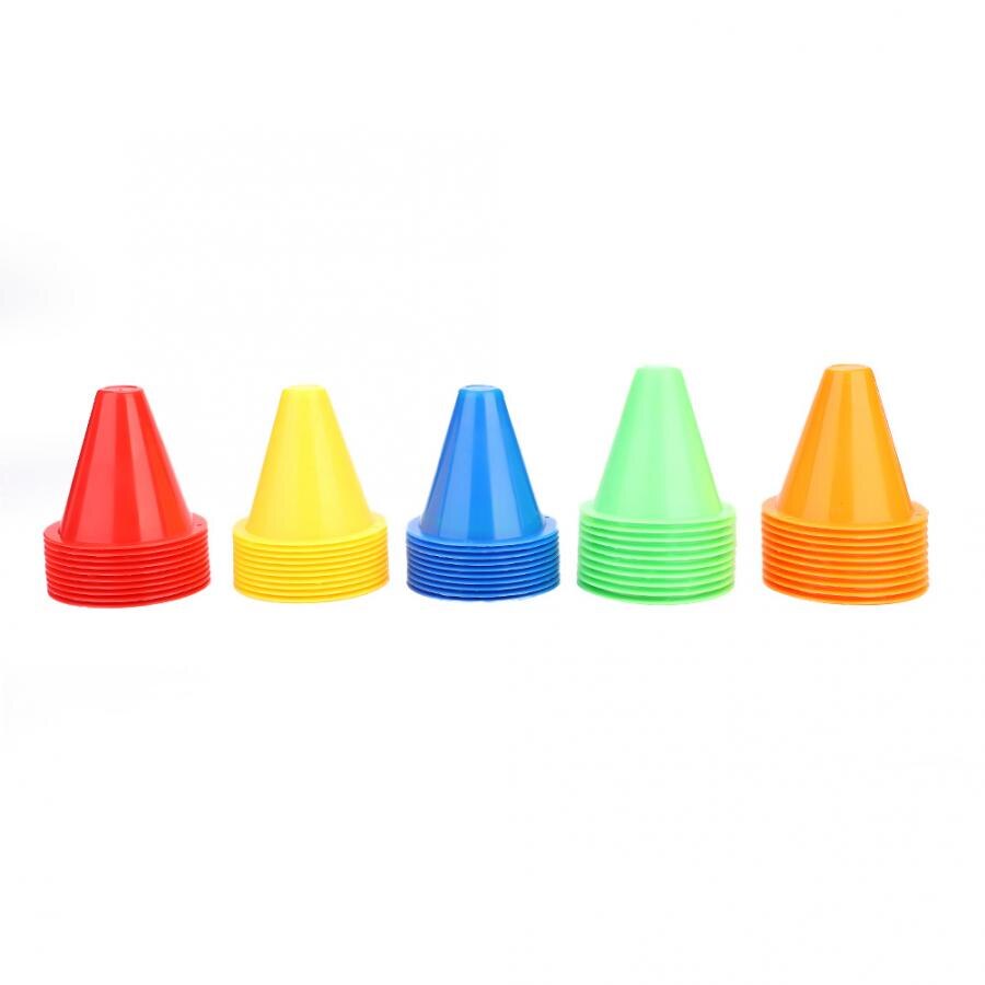 Brand 10Pcs/Lot Sport Football Soccer Rugby Training Cone Cylinder Outdoor Football Training Obstacles For Roller Skating