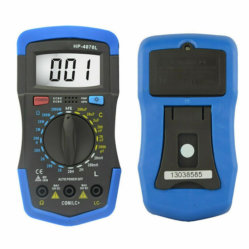 RLC Meter Inductance Capacitance Resistance Multimeter Ohm Inductor Tester TN88