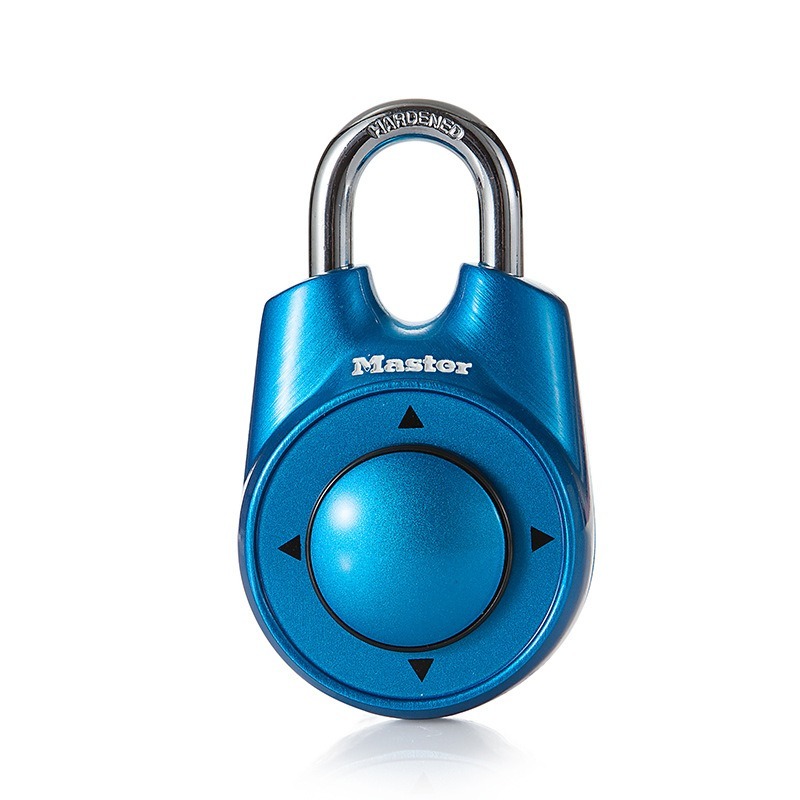 Master Keyless Lock Draagbare Combinatie Directioneel Wachtwoord Hangslot Gym School Health Club Beveiliging Locker Deurslot Zwart: Blue