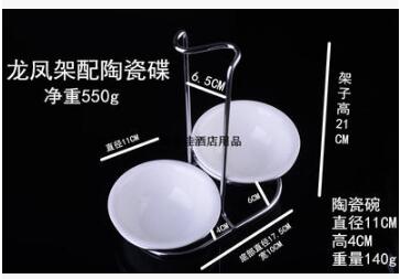 Neue Edelstahl Löffel Rest mit Keramik Schüssel Küche Regal Gestell Sieb Löffel Halfter Abtropffläche Küche Zubehör: Gelb