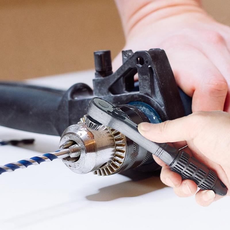 Llave de mandril de taladro, llave de trinquete, llave de mandril de prensa de taladro, llave de bloqueo de taladro eléctrico con brocas eléctricas de 10/13/16mm para
