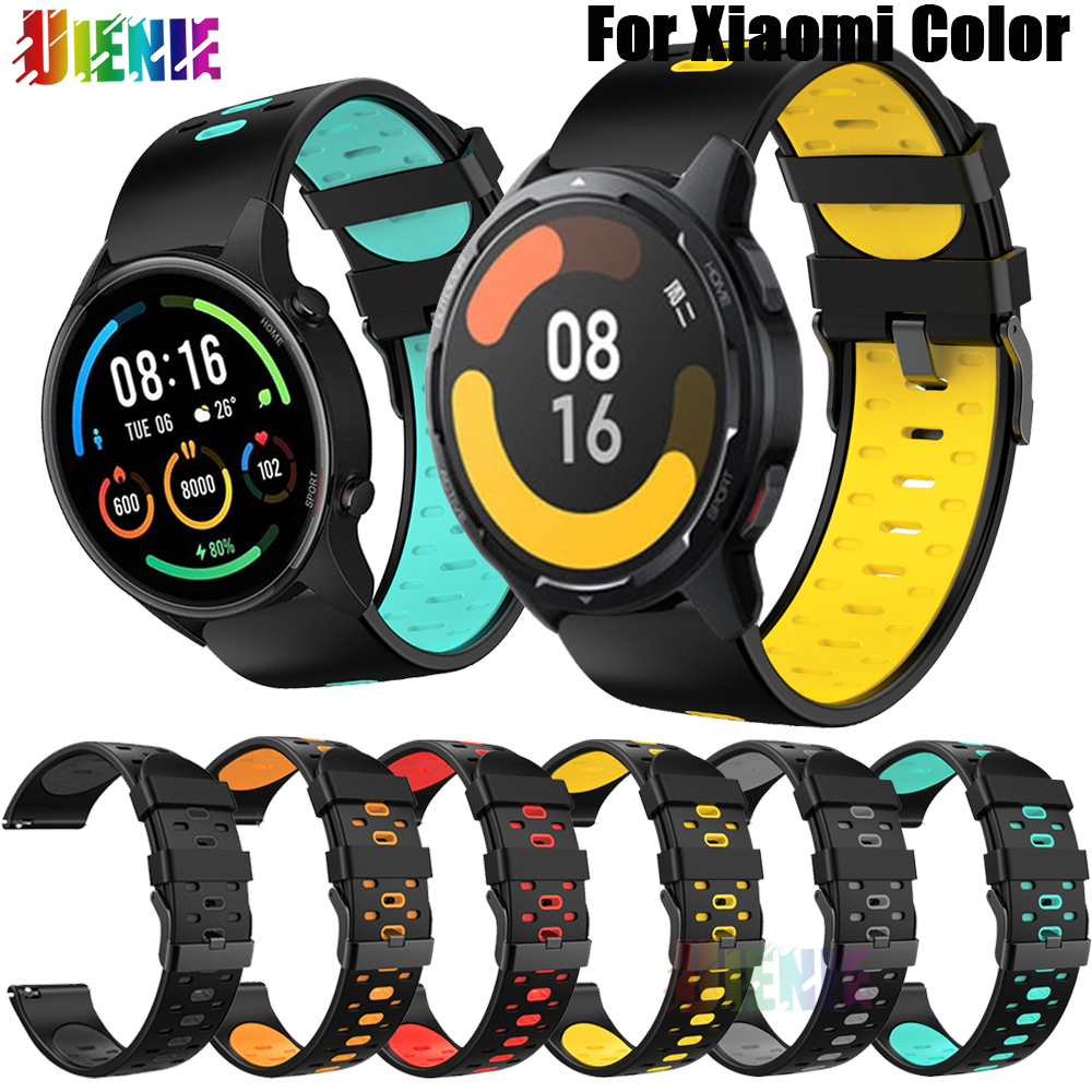 22mm Sport Silikon strap für Xiaomi Mi Uhr Farbe Sport Wristbelts Sport Armband für Mi Uhr Farbe 2 Ersatz uhrenarmbänder