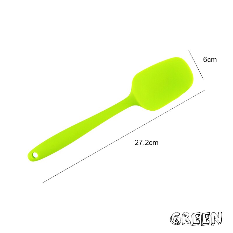 Utensilios de horneado para repostería, espátula de silicona LFGB, espátulas para galletas espátula mezcladora para repostería, 1 ud.: green