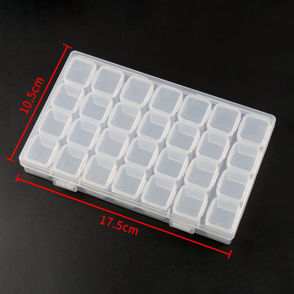 Caja de plástico para guardar joyas, abalorios, pendientes, contenedor de joyería, rombo transparente, cuadrado, redondo, accesorios,: 10.5x17.5cm