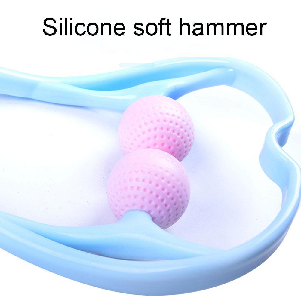 Pressure Point Therapy Neck Massage Tool Pressure Relieve Shoulder Massage Hand Dual Manual Roller Point Trigger Self Massa E8G8