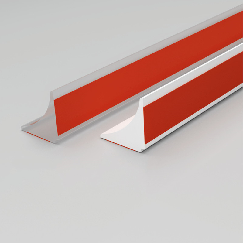 Silicone Bathroom Water Stopper Blocker Strip Self-adhesive Floor Retaining Door Bar Dry Wet Separation Gap Sealing Barrier: Yellow / 79mm