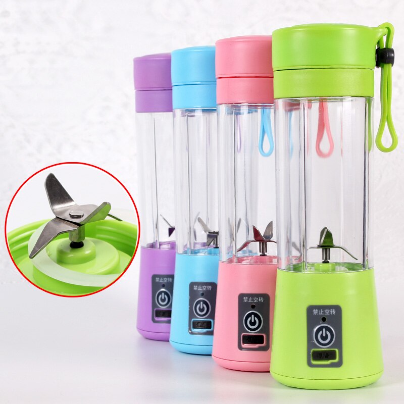 380ml usb opladning bærbar juicer maskine mixer mini juice elektrisk smoothie blender smoothie maker blenders maskine husstand