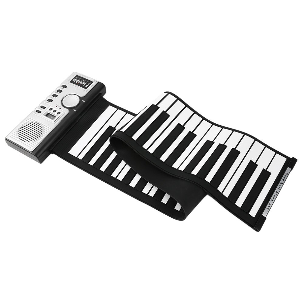 61 Keys Universal Flexible Roll Up Electronic Piano Soft Keyboard Piano ...