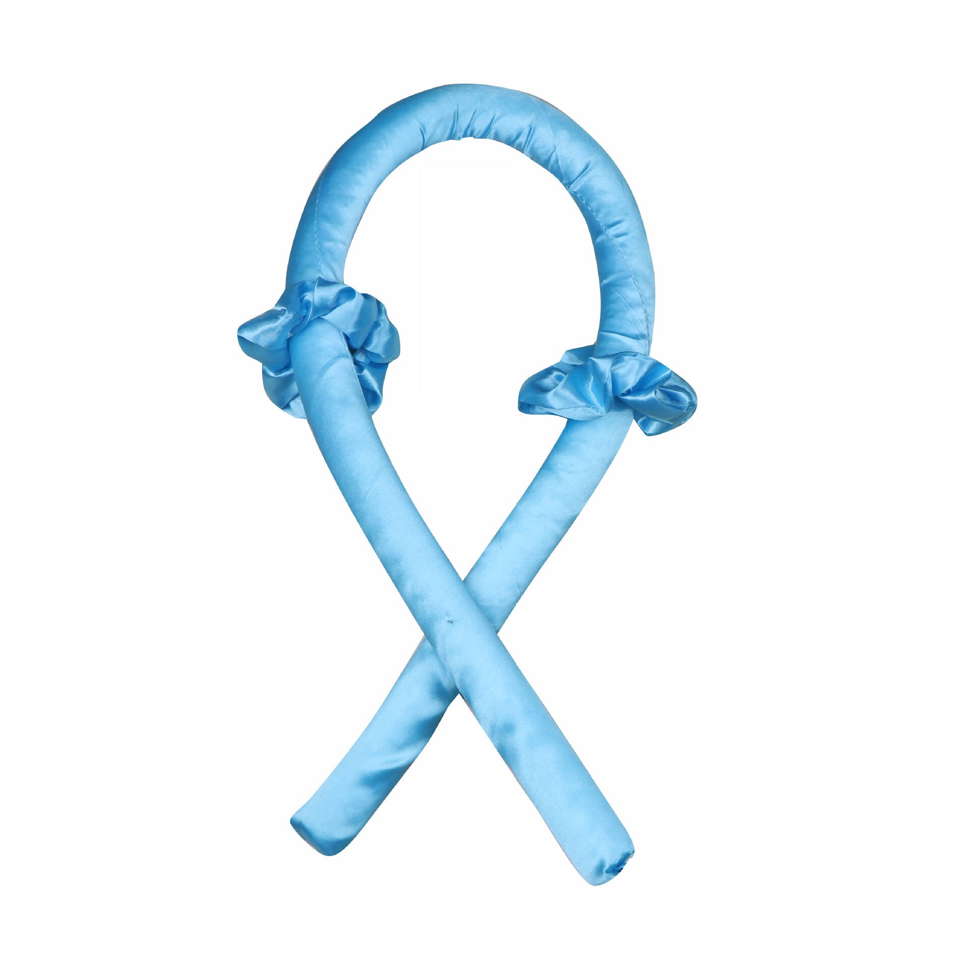 Heatless Curling Rod Heatless Hair Curls Headband Make Hair Soft And Shiny Hair Curler Hairdressing Tools Heatless Hair Curls: sky blue  B