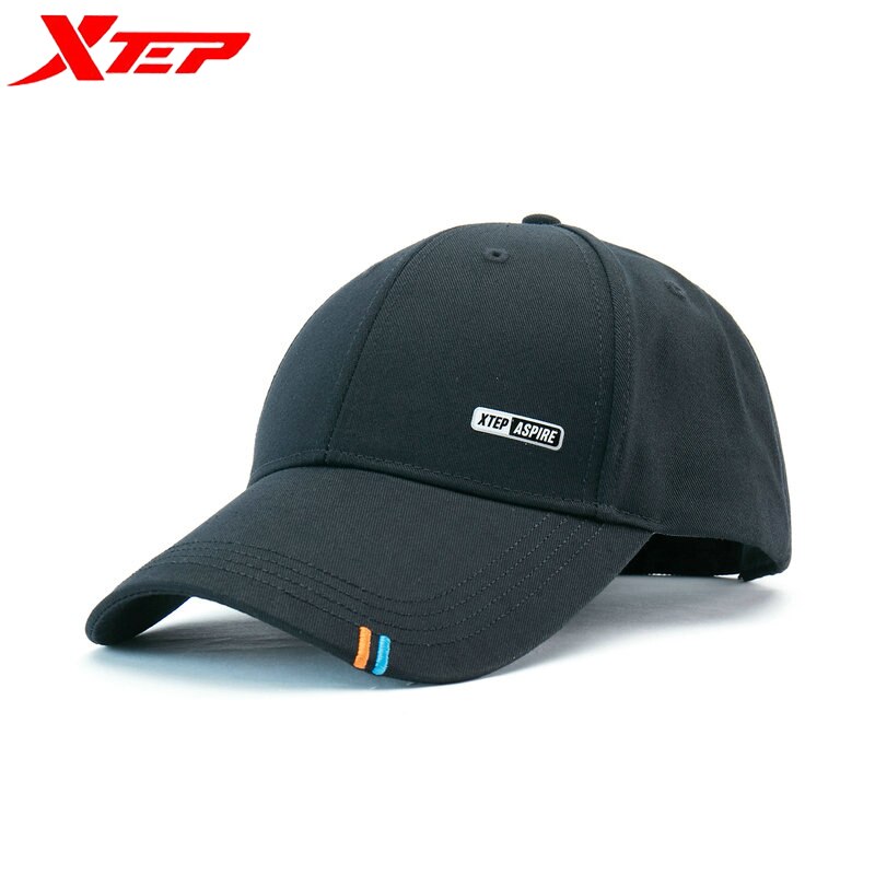Xtep-Gorra deportiva para hombre y mujer, gorro de béisbol transpirable, informal, de ala ancha, para correr al aire libre, , 879137210087: black