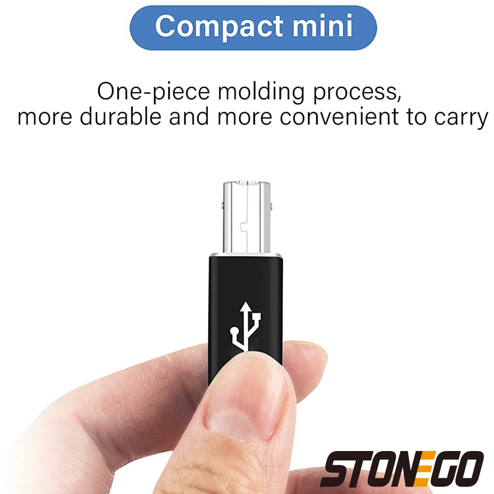STONEGO Multifunktionaler Typ-C-zu-USB-Konverter aus Aluminiumlegierung für elektronisches Musikinstrument, Laptop, Drucker