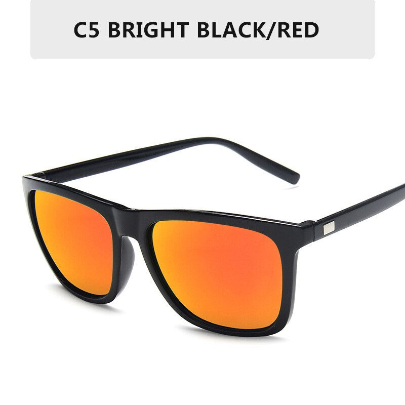 Firkantede solbriller mænd mærke fiskeri kørsel mandlige solbriller  uv400 beskyttelse nuancer oculos de sol: C5