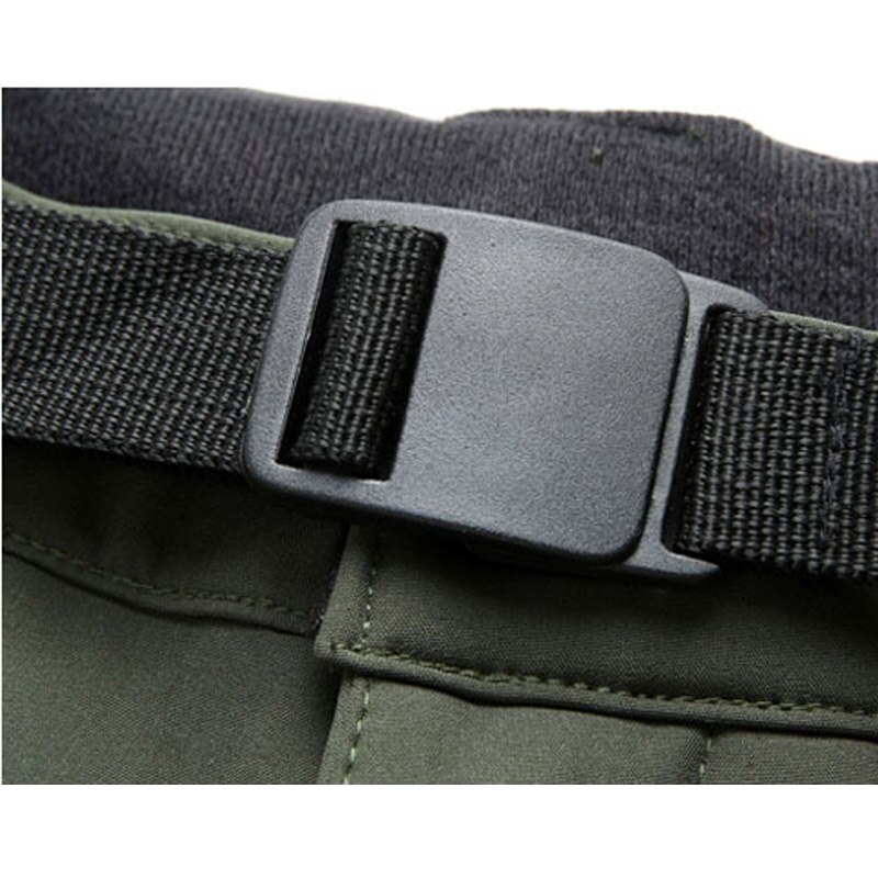 Outdoor WinterThicken Slim Fit Soft Shell Fleece Thermal Waterproof Cargo Army Ski Climbing Camping training Pants Men