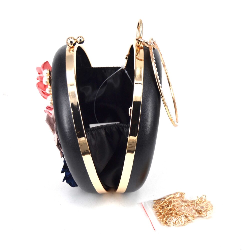 Bolsa de mão circularidade 9 cores vermelho roxo azul feminina flor bolsa de casamento para festa feminina bolsa de mão para tarde pulseiras x55