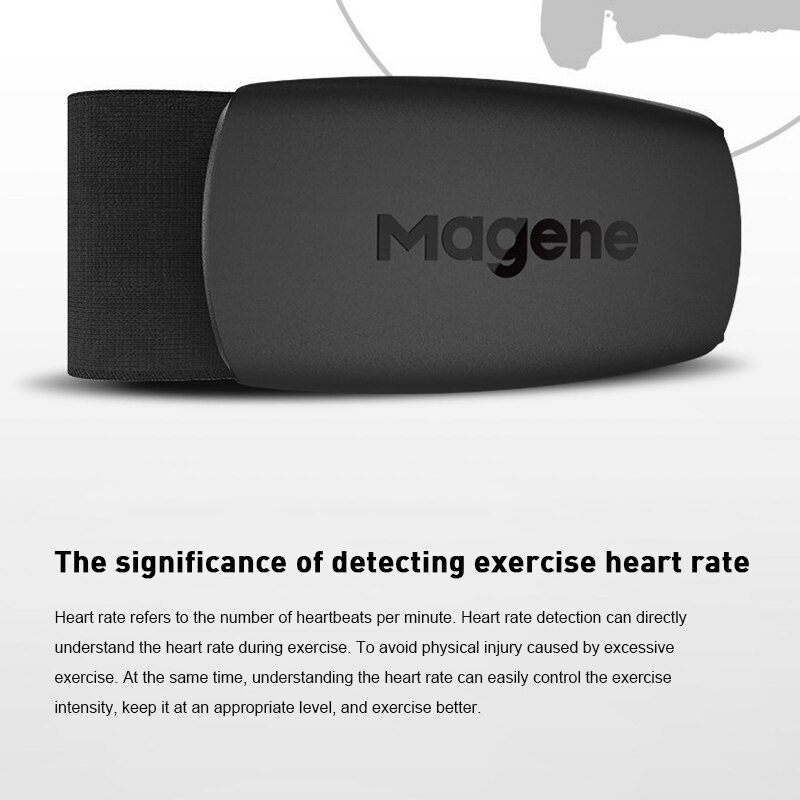 MAGENE H64 Bluetooth ANT+Heart Rate Monitor Band Pulse Sensor Meter Fitness Belt Fitness Running And Cycling Equipment