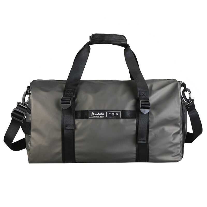 Multifunctional Travel Bag Shoes Training Fitness Gym Bags Large Outdoor Duffle Bag Oxford Sports Luggage Bag With Zipper: Champagne