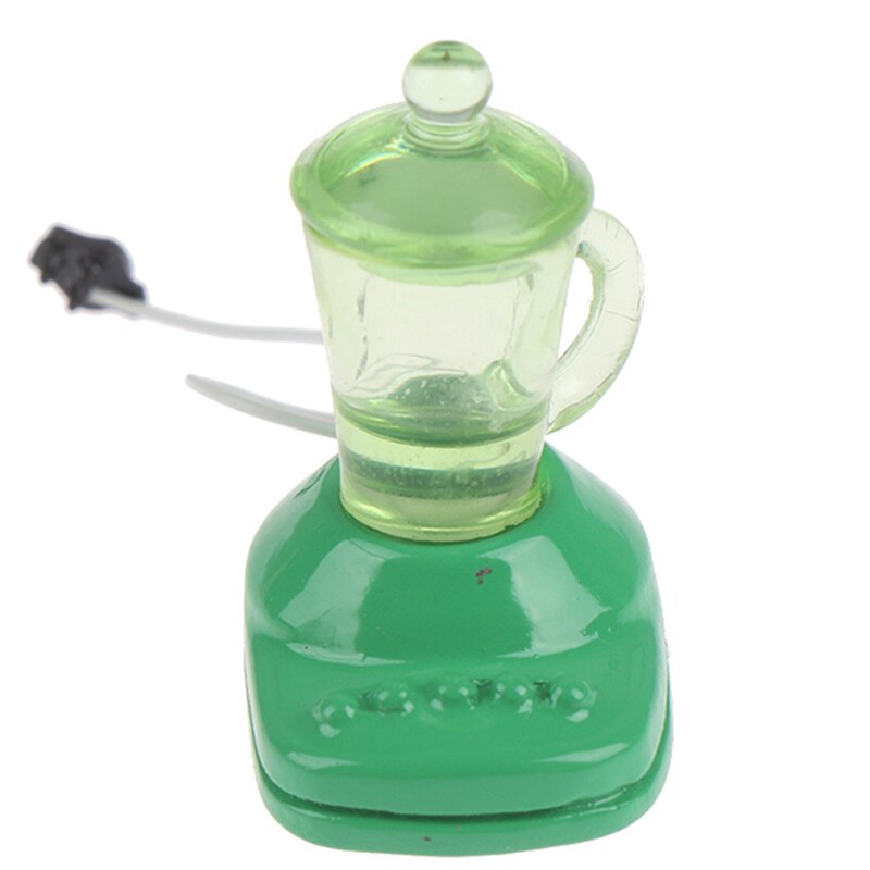 1:12 domek dla lalek miniaturowe akcesoria mini sokowirówka kuchnia zabawkowe meble dla prezent kolekcjonerski: zielony