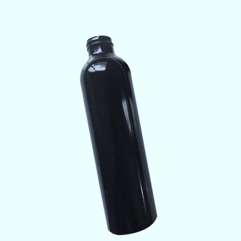 300ml tomma metallflaskor i aluminium med svart fin dimspray för kroppsavbildning
