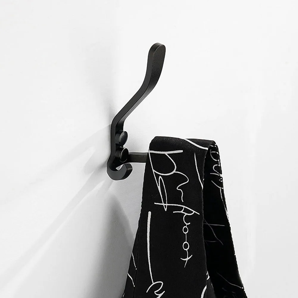 Huishoudelijke Ruimte Aluminium Haken Muur Opknoping Deur Kleding Tassen Sleutels Hoeden Haak Badkamer Handdoek Haak Boorhaken