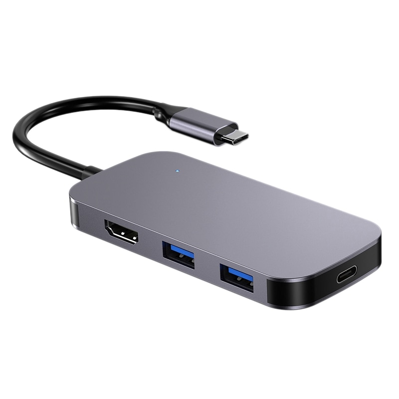 USB C Hub 8-in-1 Adapter Dongle Typ-C zu 4K @ 30Hz HDMI SD/TF Kartenleser USB 3,0 PD Energie für PC iPad: Ursprünglich Titel