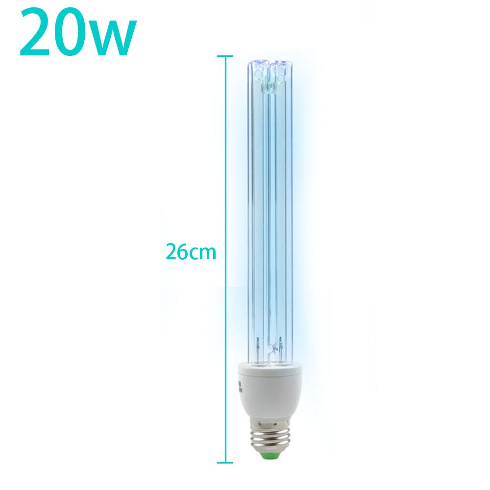 UVC LED 15Ｗ 20Ｗ UV Lamp Ultraviolet Ozone Germicidal Light 220V Bactericidal Quartz Lamp Bacterium Mite Killer Home Bathroom