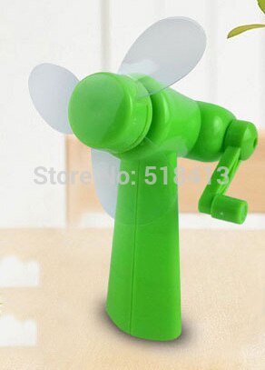 Ventilador de plástico Multicolor para niños, Mini ventilador Manual ambiental especial, sin batería, para verano