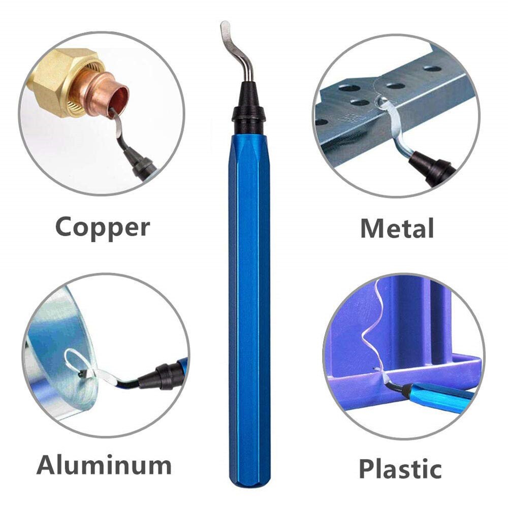 15pcs Metal Repair Deburring Tool Kit Bit Rotary Deburr Blades Remover deburring tool set for Wood-Copper and Steel