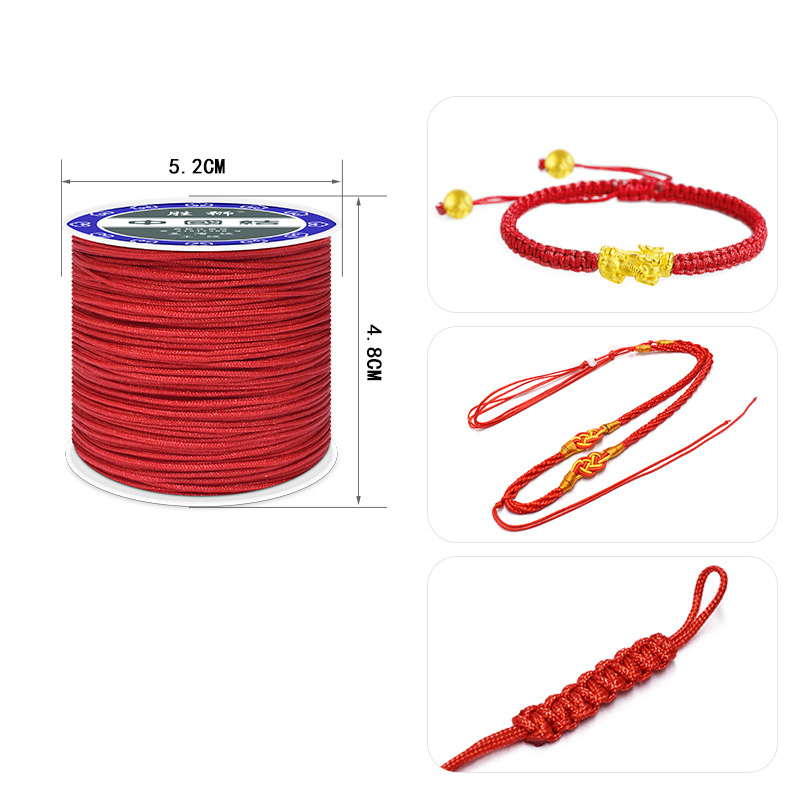 50 Meter 0,8mm Nylon Faden Schnur Chinesische Knot...  Grandado