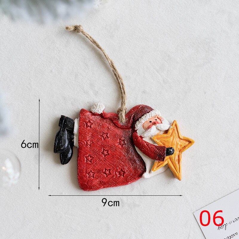 Julepynt kreativitet nisse sokker elg juletre lite anheng hengende harpiks håndverk årsfest hjemmeinnredning