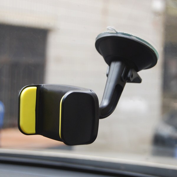 93Mm Uitschuifbare Voorruit Auto Houder 360 Draaibare Car Telefoon Houder Universele Gps Stand Mount Ondersteuning Vensterglas Auto Houder: yellow
